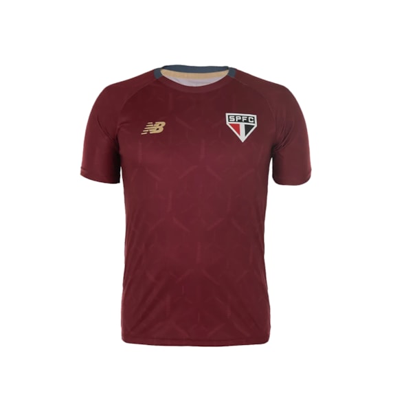Camisa São Paulo New Balance 2025 Treino Bordô - Masculino
