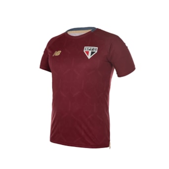 Camisa São Paulo New Balance 2025 Treino Bordô - Masculino