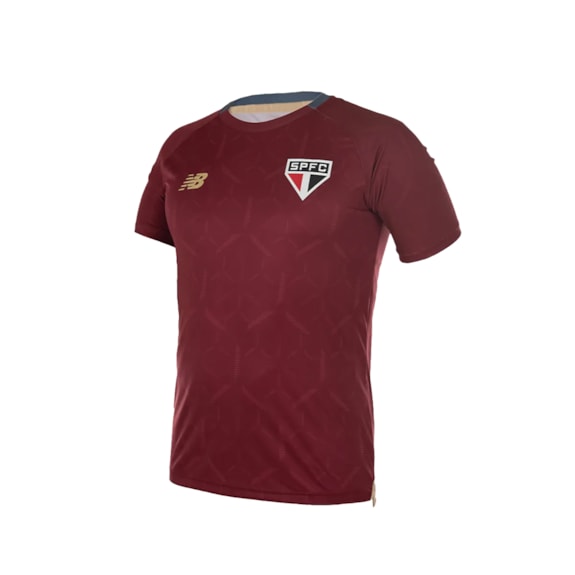 Camisa São Paulo New Balance 2025 Treino Bordô - Masculino
