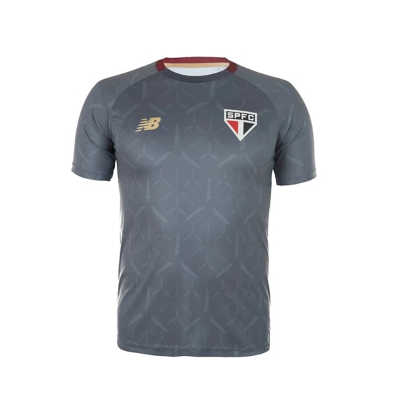 Camisa São Paulo New Balance 2025 Treino Cinza - Masculino