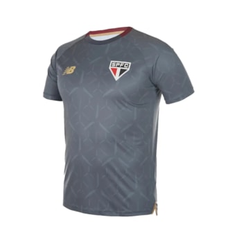 Camisa São Paulo New Balance 2025 Treino Cinza - Masculino