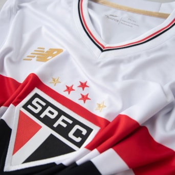 Camisa São Paulo New Balance 2025 Uniforme 1 Manga Longa - Masculino