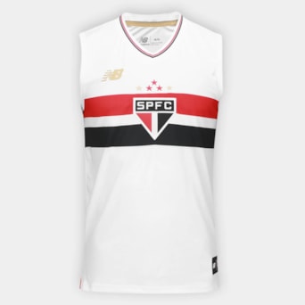 Camisa São Paulo New Balance 2025 Uniforme 1 Regata Torcedor - Masculino