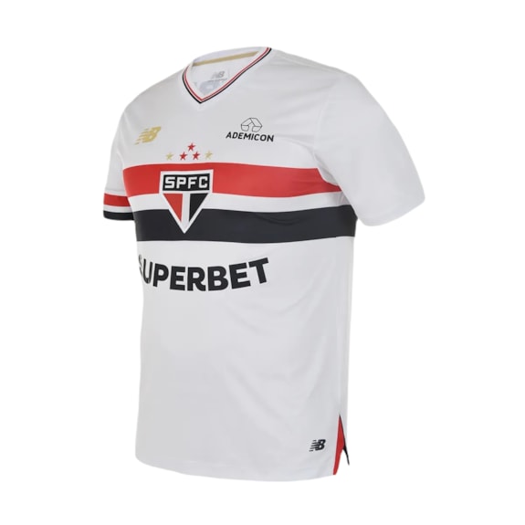 Camisa São Paulo New Balance 2025 Uniforme 1 Torcedor - Masculino