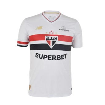 Camisa São Paulo New Balance 2025 Uniforme 1 Torcedor - Masculino