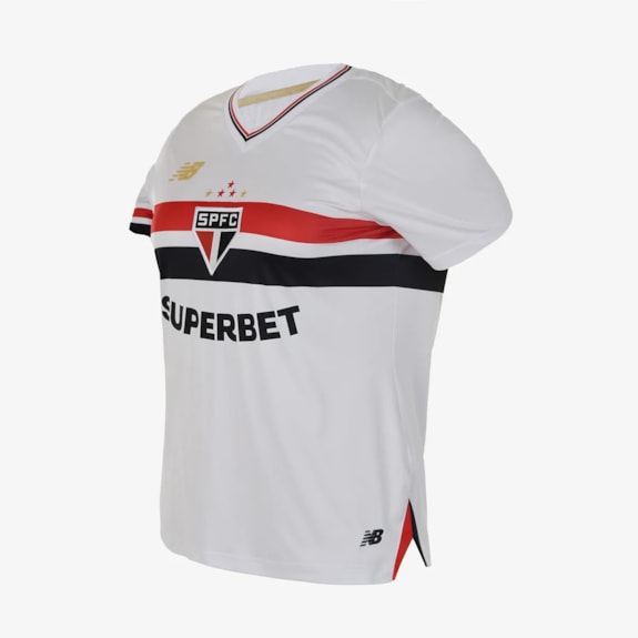 Camisa São Paulo New Balance 2025 Uniforme 1 Torcedora - Feminina