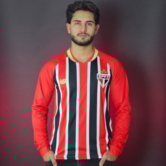 Camisa São Paulo New Balance 2025 Uniforme 2 Manga Longa - Masculino