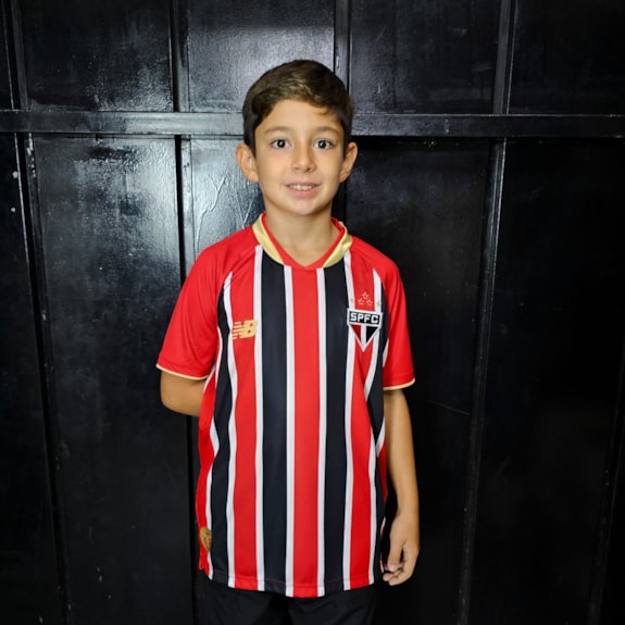 Camisa São Paulo New Balance 2025 Uniforme 2 Torcedor - Infantil
