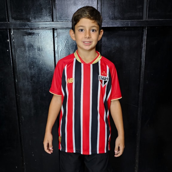 Camisa São Paulo New Balance 2025 Uniforme 2 Torcedor - Infantil