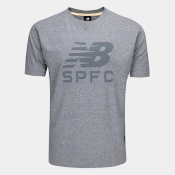 Camisa São Paulo New Balance Concentração 2025 Cinza - Masculino