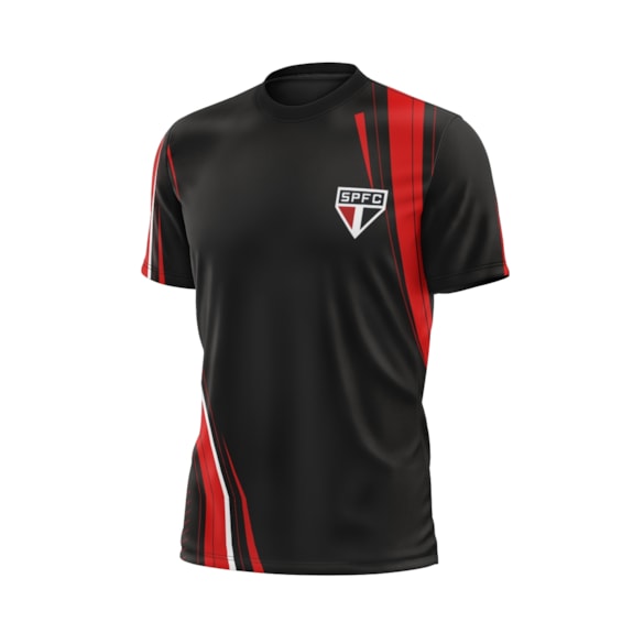 Camisa São Paulo Power Plus Size Preta - Masculino