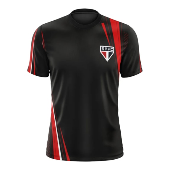 Camisa São Paulo Power Plus Size Preta - Masculino