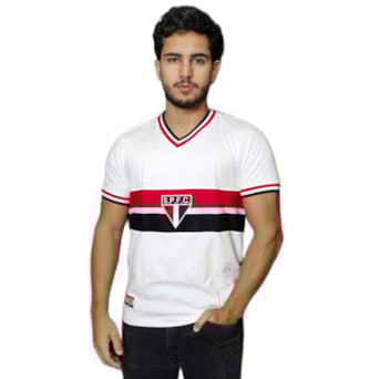Camisa Sao Paulo Retrô 1969 Branca - Masculino