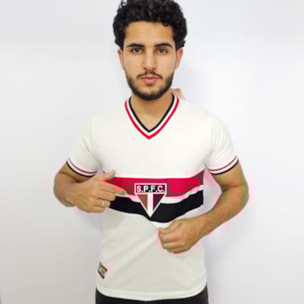 Camisa São Paulo Retrô 1969 Branca - Masculino