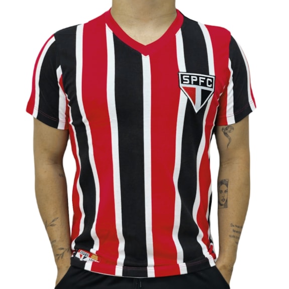 Camisa São Paulo Retrô 1991 Campeão Brasileiro Listrada - Masculino