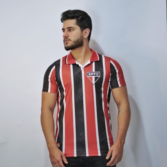 Camisa São Paulo Retrô 1994 Listrada - Masculino