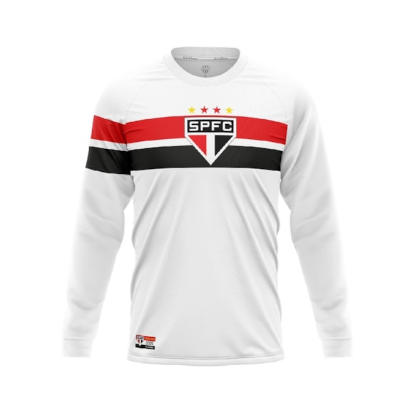 Camisa São Paulo Retrô Tri Mundial 2005 Manga Longa - Masculino