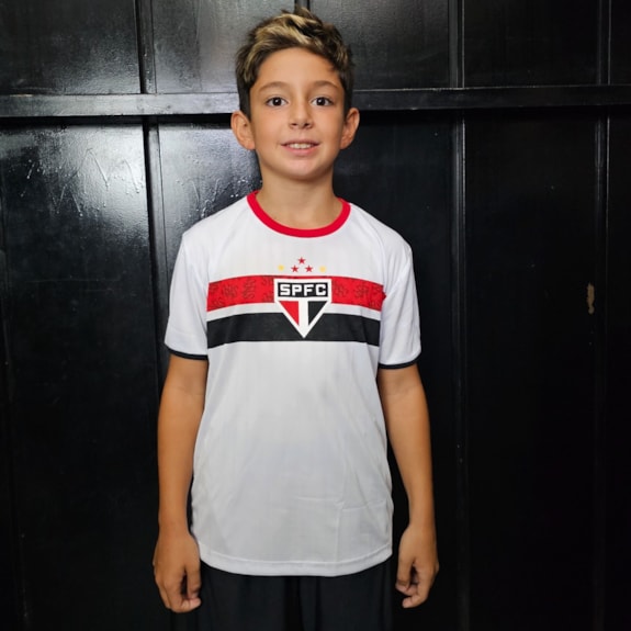 Camisa São Paulo Stencil - Infantil