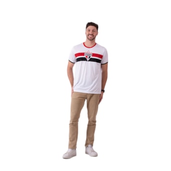 Camisa São Paulo Stencil Tricolor - Masculino