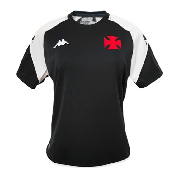Camisa Vasco da Gama Baby Look Kappa 2024 Comissão Técnica - Feminina
