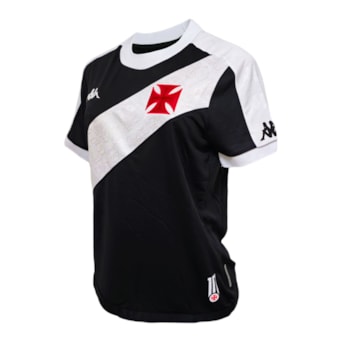 Camisa Vasco da Gama Baby Look Kappa 2024 Uniforme 1 Dinamite Eterno - Feminina