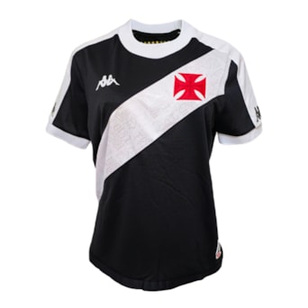 Camisa Vasco da Gama Baby Look Kappa 2024 Uniforme 1 Dinamite Eterno - Feminina
