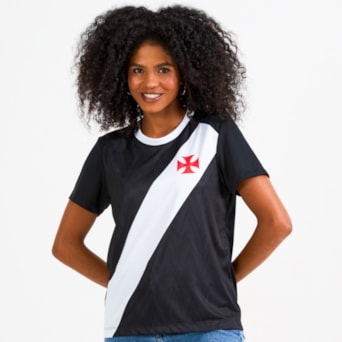 Camisa Vasco Da Gama Baby Look Principia - Feminina