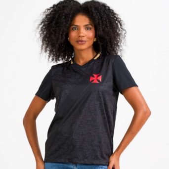 Camisa Vasco Da Gama Baby Look Valor Gold - Feminina