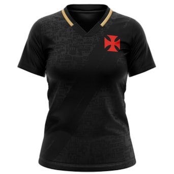 Camisa Vasco Da Gama Baby Look Valor Gold - Feminina