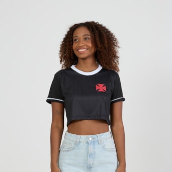 Camisa Vasco Da Gama Cropped Grito - Feminino
