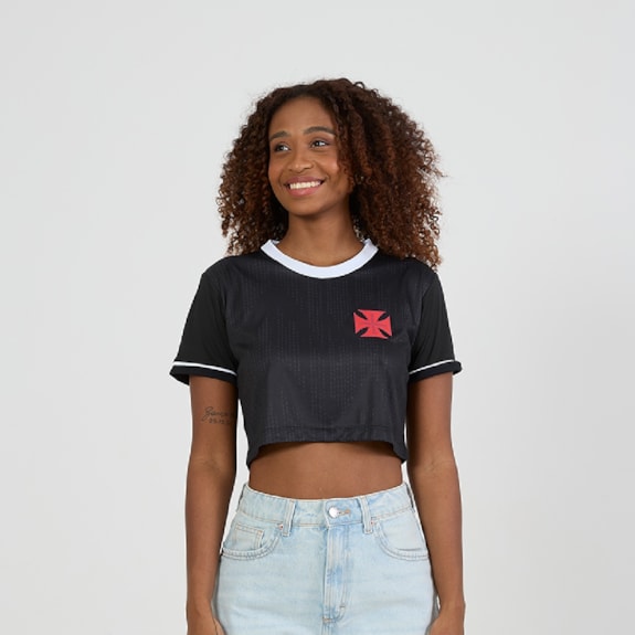 Camisa Vasco Da Gama Cropped Grito - Feminino