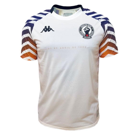 Camisa Vasco da Gama Kappa 2024 Aquecimento Branca - Masculino