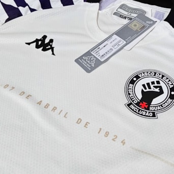Camisa Vasco da Gama Kappa 2024 Aquecimento - Infantil