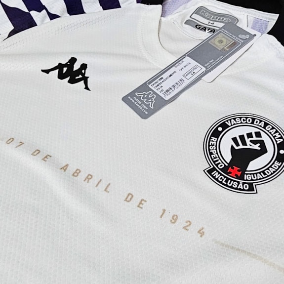 Camisa Vasco da Gama Kappa 2024 Aquecimento - Infantil