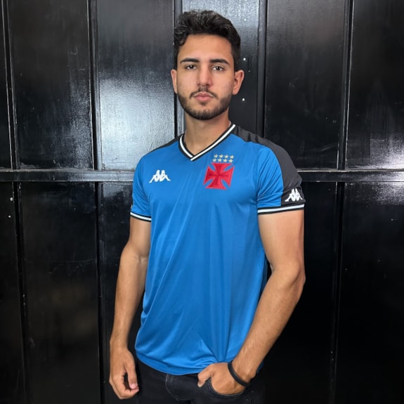 Camisa Vasco da Gama Kappa 2024 Goleiro Azul - Masculino