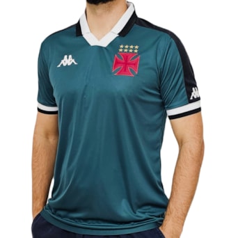 Camisa Vasco da Gama Kappa 2024 Goleiro Petróleo - Masculino