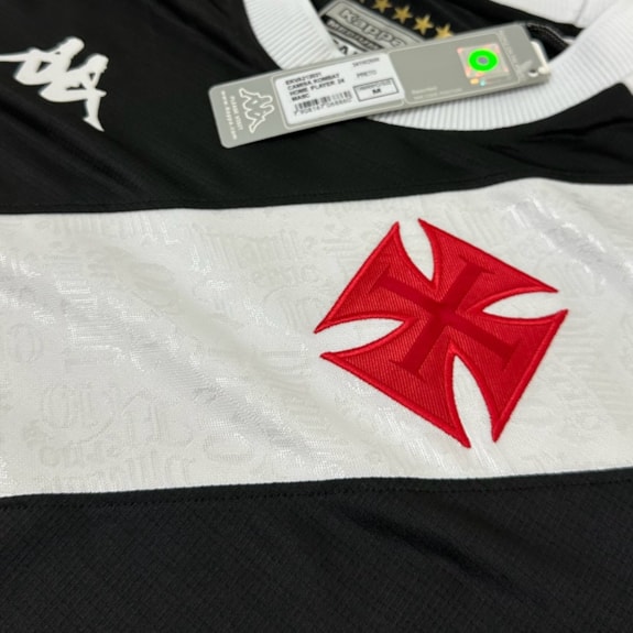Camisa Vasco da Gama Kappa 2024 Uniforme 1 Dinamite Eterno - Infantil