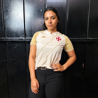 Camisa Vasco da Gama Kappa 2024 Uniforme 3 Bege - Feminina