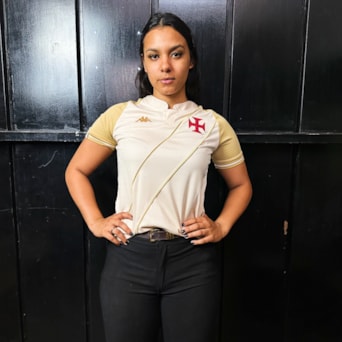 Camisa Vasco da Gama Kappa 2024 Uniforme 3 Bege - Feminina