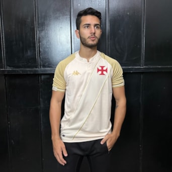Camisa Vasco da Gama Kappa 2024 Uniforme 3 Bege - Masculino