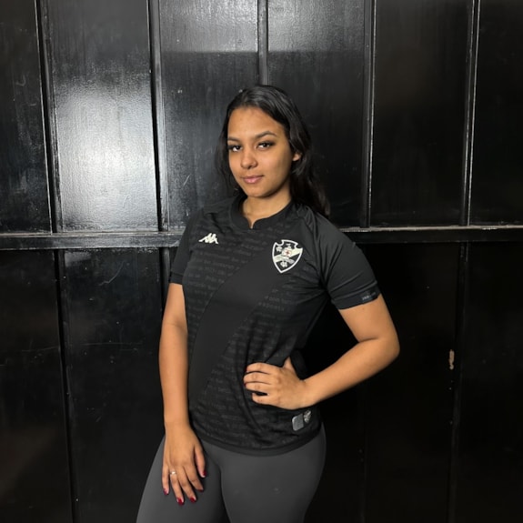 Camisa Vasco da Gama Kappa 2024 Uniforme 3 Preto - Feminina