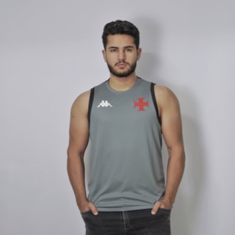 Camisa Vasco da Gama Kappa 2025 Regata Treino Chumbo - Masculino