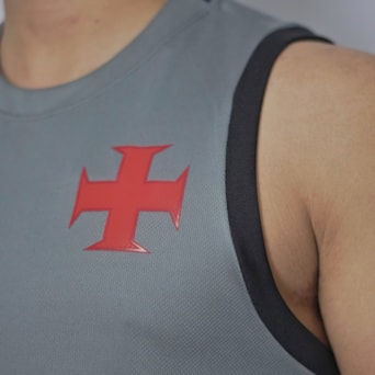 Camisa Vasco da Gama Kappa 2025 Regata Treino Chumbo - Masculino