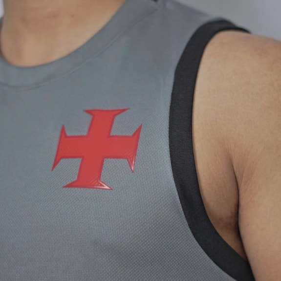 Camisa Vasco da Gama Kappa 2025 Regata Treino Chumbo - Masculino