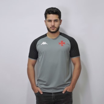 Camisa Vasco da Gama Kappa 2025 Treino Chumbo - Masculino