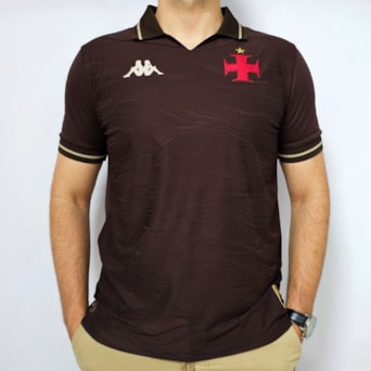 Camisa Vasco da Gama Kappa 2025 Uniforme 3 Plus Size Torcedor - Masculino