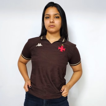 Camisa Vasco da Gama Kappa 2025 Uniforme 3 Torcedora - Feminina