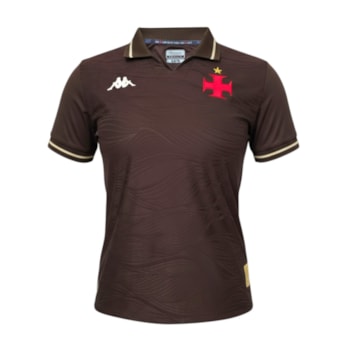 Camisa Vasco da Gama Kappa 2025 Uniforme 3 Torcedora - Feminina