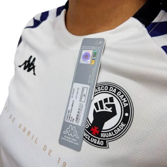 Camisa Vasco da Gama Kappa Baby Look 2024 Aquecimento - Feminina