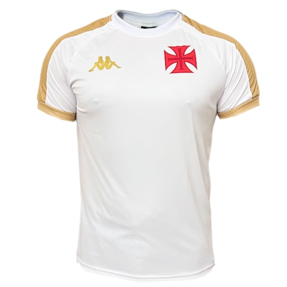 Camisa Vasco da Gama Kappa Supporter Gold Branca - Masculino